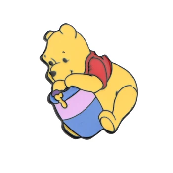 LT836 Anime Pooh Karu Ikoonid Armas Emailiga Pin Badge Karikatuurid Krae Revääri Pin Seljakott Teenetemärgi Ehted Lastele Kingitused 97545