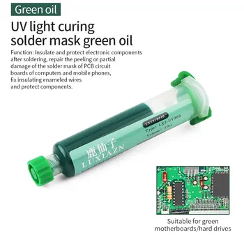LUXIANIZ 5 Värvi UV Kuivatamise Solder Mask Tint BGA PCB Circuit Board Soojustamine Kaitsta Keevitus Jootmise Räbustid Kleebi Õli