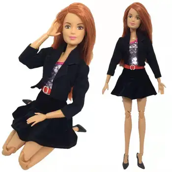 Lady Fashion Office Riiete Komplekt Barbie Nukk Mantel Tank Top, Seelik Varustus 1/6 BJD Nukud, Aksessuaarid Lapsed DIY Mänguasjad Tüdruk Kingitused