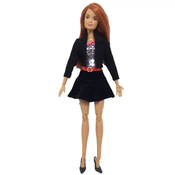 Lady Fashion Office Riiete Komplekt Barbie Nukk Mantel Tank Top, Seelik Varustus 1/6 BJD Nukud, Aksessuaarid Lapsed DIY Mänguasjad Tüdruk Kingitused