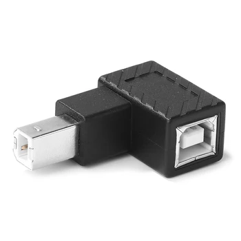 Laiendamine Adapter Converter Liides USB 2.0 Tüüp B, Meeste ja Naiste Laiendamine Adapter Õige Nurk 90 Kraadi Konverter 175046