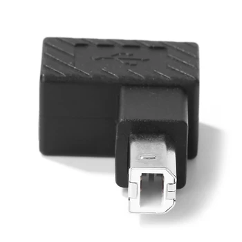 Laiendamine Adapter Converter Liides USB 2.0 Tüüp B, Meeste ja Naiste Laiendamine Adapter Õige Nurk 90 Kraadi Konverter