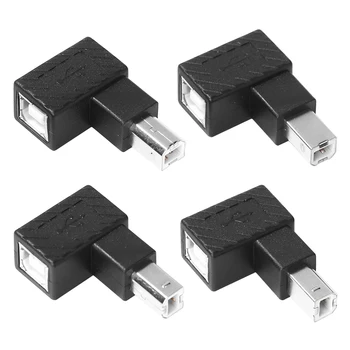 Laiendamine Adapter Converter Liides USB 2.0 Tüüp B, Meeste ja Naiste Laiendamine Adapter Õige Nurk 90 Kraadi Konverter