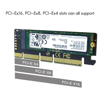 Laienduskaardi M. 2 NVME SSD, et PCIE 3.0 X16/X8/X4 Lauaarvuti SSD Adapter Kaardi Tugi 2230 2242 2260 2280 Suurus SSD 96497