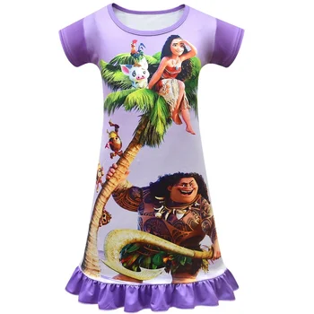 Lapsed Tüdrukute Kleit Moana Kleit Pidžaama Nightgowns Sleepwear Printsess Kleidid, Laste Riided Vaiana Kodus Õhtul Kandma 3-8 aastat