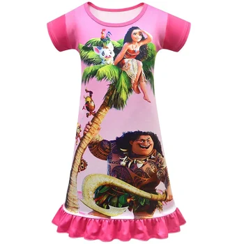 Lapsed Tüdrukute Kleit Moana Kleit Pidžaama Nightgowns Sleepwear Printsess Kleidid, Laste Riided Vaiana Kodus Õhtul Kandma 3-8 aastat