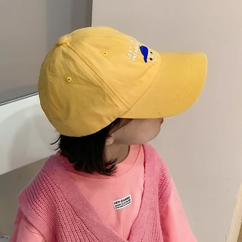 Laste Baseball Cap Cute Cartoon Beebi Tikitud Poisid Tüdrukud Visiirid Müts korea Armas Lapsed teise lapse Snapback Mütsid päikesesirm