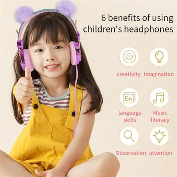 Laste Kõrvaklapid Saab Reguleerida Kerge In-ear Sobib Tablet Pc Juhtmega Stereo Kõrvaklapid Headset Pc Kõrvaklapid Suur