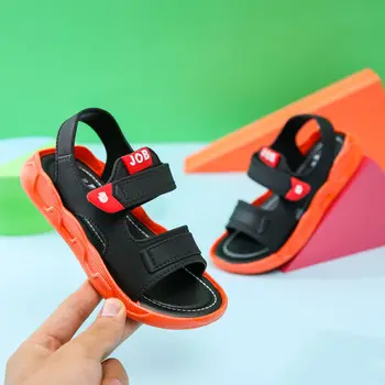 Laste uus suvi candy värvi sandaalid poiste pehme-baseeruv mugav hingav kingad tütarlaste mood konks lahe sandaalid