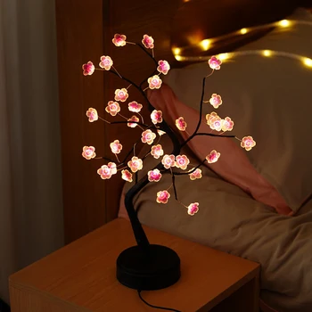 Laua Bonsai Lamp Puu Lamp DIY Kunstliku Valguse Puu Light Touch Lüliti Aku USB Tegutsenud LED Night Light Magamistuba Decor