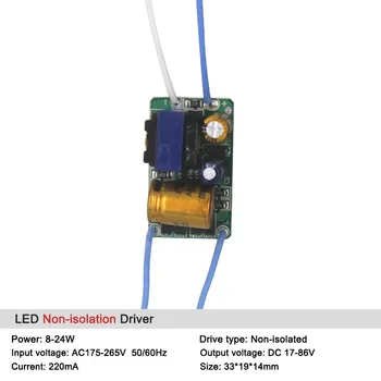 Led draiver 8-120W Trafo Toide Adapter isoleeritud LED Lamp Draiver Led Valgustus, LED Spot Lamp Kiip