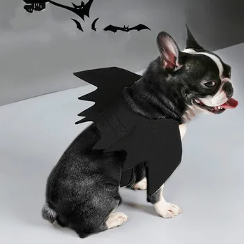 Lemmikloomade Riided Black Bat Tiivad Rakmed Kostüüm Halloween Cosplay Kass Koer Halloween Pool lemmikloomatarbed 19223