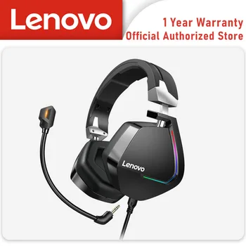 Lenovo Gaming Headset Juhtmega Kõrvaklappide Surround Heli, RGB Värviline Valgus Sügav bass in-ear koos Mic ARVUTI Sülearvuti Gamer Headset