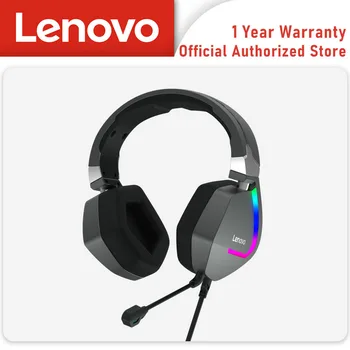 Lenovo Gaming Headset Juhtmega Kõrvaklappide Surround Heli, RGB Värviline Valgus Sügav bass in-ear koos Mic ARVUTI Sülearvuti Gamer Headset