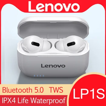 Lenovo LP1S TWS Juhtmeta Bluetooth-Kõrvaklapp Müra Vähendamise HIFI Touch Control Bass Stereo Sport Peakomplekt iPhone Samsung 9727