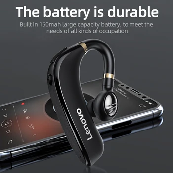 Lenovo Originaal HX106 Traadita Bluetooth-5.0 HD Kõne Kõrvaklapid Kõrva Konks Earbuds Mängu Sõidu Kohtumine Mikrofon