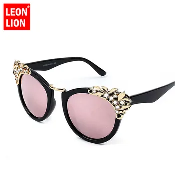 LeonLion 2021 Luksus Rhinestone Päikeseprillid Naiste Vintage Cat Eye Sõidu Päikeseprillid Meestele Photochromic Oculos Feminino