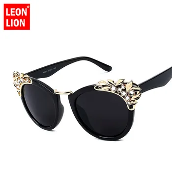 LeonLion 2021 Luksus Rhinestone Päikeseprillid Naiste Vintage Cat Eye Sõidu Päikeseprillid Meestele Photochromic Oculos Feminino