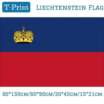Liechtenstein Riigi Lipu 3x5ft Rippuvad Lipu Pronksi Metallist Augud 30*45cm/15*21 cm isbn/90*150cm/60*90cm