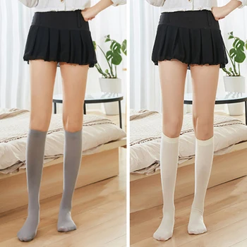 Lihtne Õhuke Hingav Pikad Sokid Velvet Vasikas Sokid Seksikas Värviga 1 Paar Naiste Sokid Jaapani Stiilis Pehme Toru Sokid