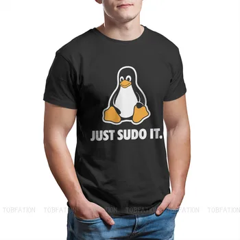 Lihtsalt Sudo see TShirt Meeste Linux Operatsioonisüsteemi Pingviin Tux Riided Stiilis T-Särk Homme Trükitud Lahti