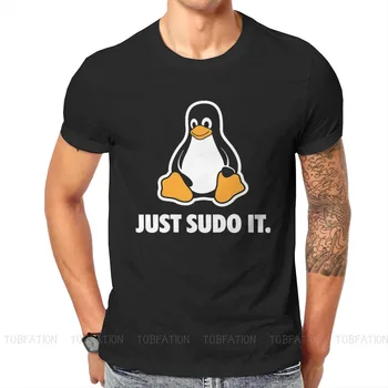 Lihtsalt Sudo see TShirt Meeste Linux Operatsioonisüsteemi Pingviin Tux Riided Stiilis T-Särk Homme Trükitud Lahti