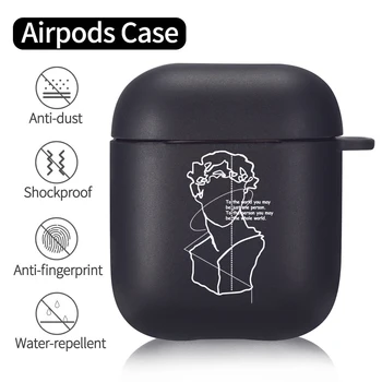 Line Abstraktse Pehme TPU Juhtudel Apple Airpods 1/2 3 Kaitsev Juhtmeta Bluetooth-Kõrvaklapp Katta Õhu Kaunad Pro Aku Kast