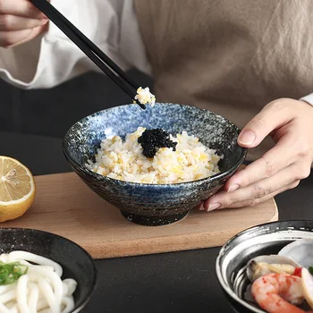 LingAo Riisi supp kaussi nuudlid kaussi Keraamiline Jaapani stiilis lauanõud loominguline riis kaussi home hotel Douli riis kaussi