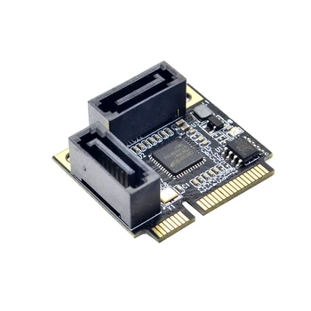 Lisada Kaarte Mini PCI-E PCI Express 2 Porti SATA 3.0 Converter SSD HDD SATA3 Kontrolleri laienduskaardi SATA Kordaja