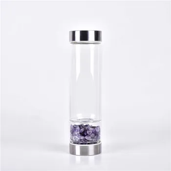 Looduslik Kvarts Eiramine Rose Crystal väljamõeldud Kruusa Pudel, Klaas Vett, Kruusa Kivi Cup Kingitus Andes Klaasi Vee Pudel 120867