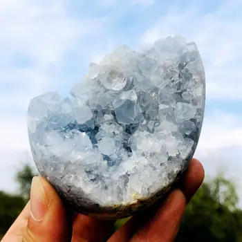 Looduslik lapis lazuli crystal cave klastri quartz crystal maagi proovi kuivatatud