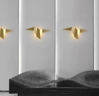 Loominguline Luksus Lind Seina lamp Asuka elutuba Crystal Wall Lamp Öö Led Lamp Post Modern Hotel Vahekäiguga Koridori Valgus