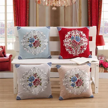 Luksus Euroopa Padjad Puhul Diivan ja Padjad 45x45cm Õie Disainer Pillowscases Dekoratiivne Velvet Visata PillowsHome Decor