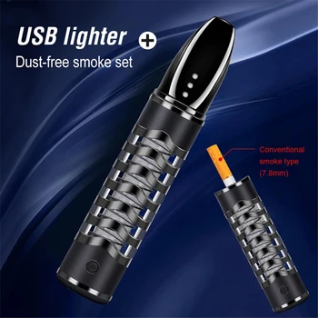 Luksus Sigaret Tuhatoosi Omanikule-USB-Volfram-Coil Kergem Anti-määrdunud Tuha Kogumise Slim Suurus Sigarettide Filter Auto Kasutamine 22893