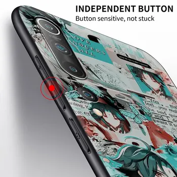 Luksus Silikoon Juhul Coque Jaoks Xiaomi Mi Poco X3 NFC M3 11 9T 10T Pro Märkus 10 Lite CC9 9 Genshin Mõju Anime Kate Fundas Capa