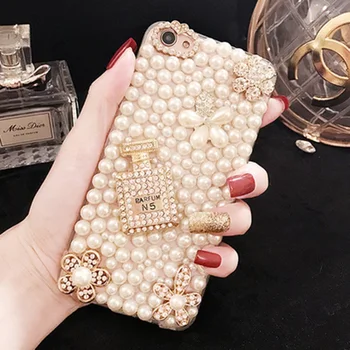 Luksus Telefoni Case For Iphone 12 11 Pro Max 7 8 Plus X-XR Fashion Girl Stiili Teemant Kristall Pehme Kate 12 11 Pro Max Pearl Kate 205