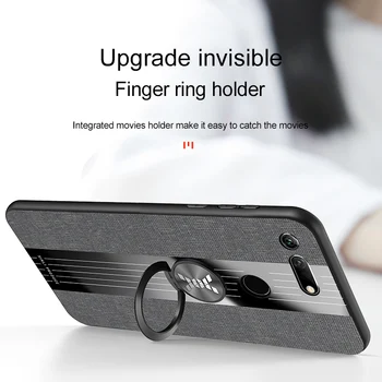 Luksuslik Kangas Telefoni puhul Huawei Honor V10 V20 Vaadata 20 View10 10 View20 Magnet Sõrme Sõrmus Seista Riie Slim tagakaas 10117