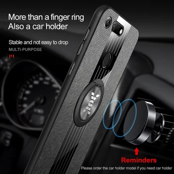 Luksuslik Kangas Telefoni puhul Huawei Honor V10 V20 Vaadata 20 View10 10 View20 Magnet Sõrme Sõrmus Seista Riie Slim tagakaas
