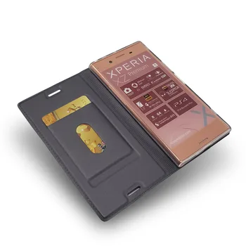 Luksuslik Nahast Magnetism Kate puhul, Sony Xperia XZ Premium XZ XZ1 XZ2 Kompaktne XZ2 Juhul Katab Klapp Rahakott Coque Fundas Etui