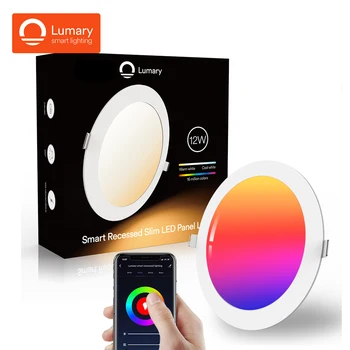 Lumary 12W RGBWW Smart Süvistatavad LED Lakke Lamp Valgusti WiFi Lae Paneeli Valgus Kauge Hääle Kontrolli Alexa Google