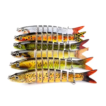 Luya 16-värvi multi-segment kalapüügi peibutis Luya plastikust kalapüügi peibutis raske sööt keeruline kala suu 135mm 19g