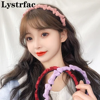 Lystrfac korea Candy värvi Armas Bow Hairband Naiste Peapael Naiste Retro Magus Juuksed Hoop Headdress Juuksed Tarvikud