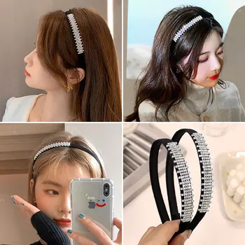 Lystrfac korea Ins Retro Puurida Rhinestone Hairband Naiste Peapael Naiste Mood Juuksed Hoop Headdress Juuksed Tarvikud