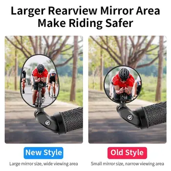 LÄÄNE-BIKING lainurk Bike Rearview Mirror MTB Maantee Jalgratta Lenkstangi Peegel 360 Pöörde Reguleeritav Jalgrattasõit tahavaate Peegel