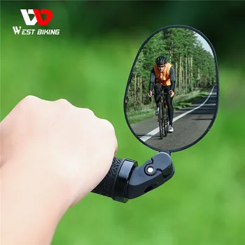 LÄÄNE-BIKING lainurk Bike Rearview Mirror MTB Maantee Jalgratta Lenkstangi Peegel 360 Pöörde Reguleeritav Jalgrattasõit tahavaate Peegel