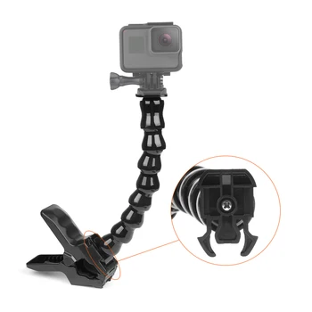 Lõuad Flex U-Mount Eest GoPro Hero 9 8 7 5 Paindlikult Reguleeritav Gooseneck jaoks Go Pro 9 8 7 5 Sjcam Yi Kaamera Statiivi Accessries