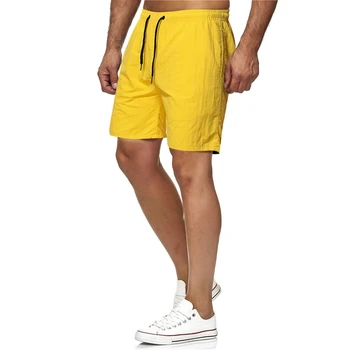 Lühikesed püksid Meeste 2021 Uus Suvine Mood Casual Meeste Tavaline Värv tervisespordi-Slim Beach Stiilis Meeste lühikesed Püksid