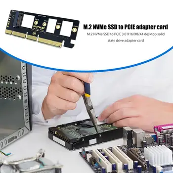 M. 2 NVME SSD, et PCIE 3.0 x 4, x 8, x 16 Adapter Kaardi Kõvaketas Expansion Converter Kaart 2230/2242/2260/2280 SSD