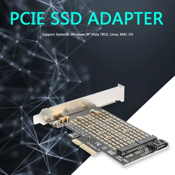 M. 2 NVME, et PCIE Adapter Moodul Juhatuse M+B Võti NGFF SSD PCI-E 3.0 X4 SATA laienduskaardi 36201