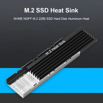 M. 2 SSD NVMe Heatsink Külmik M2 2280 SSD Solid State Kõvaketas Radiaator M. 2 NVME NGFF Alumiiniumist jahutusradiaator Jahutus Thermal Pad